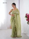 Galaxy By Fashion Berry Heavy Smooth Gold Crush Fabric Saree